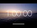 1 Hour Timer - Beautiful Ocean Sunset Relaxing and Calm Music