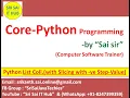 Python List Collection Slicing with - ve Step Value Python List Slicing Python Lists