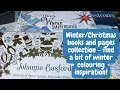 All my Winter and Christmas themed colouring books and pages Adult Colouring