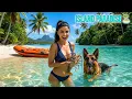 Lagu Island Survival – Female Character \u0026 Dog Explore Remote Paradise | Visual Story