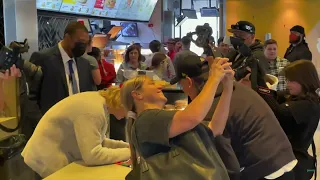 The Kid LAROI gets Macdonalds with Katarina Deme