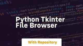 python tkinter file browser