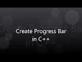 How to Create Progress bar in Graphics in C Programming