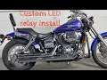 2005 HONDA SHADOW SPIRIT CUSTOM LED S FLASHERS RELAY INSTALL