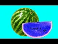 Hidden patterns inside fruit vegetables in slow stop-motion Animation