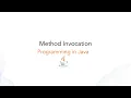 Method Invocation in java