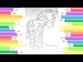 ZEBRA COLORING PAGE