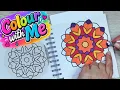 Beautiful Floral Mandala Colouring Page Relaxing Alcohol Markers Colour with Me