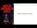 How to display message in Applet Java Program Applet Advance Java Applet using Program