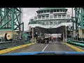 driving up the ferry at Anacortes WA