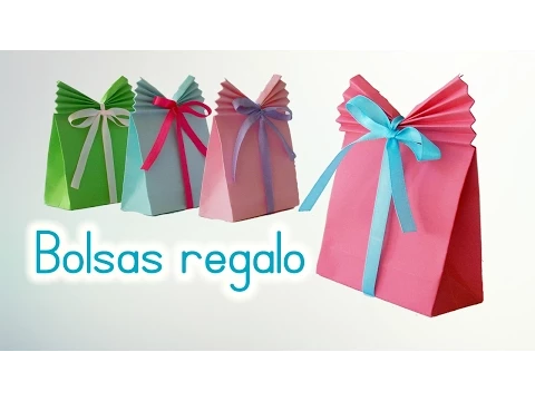 Download MP3 Bolsas de papel para regalo fáciles de hacer / Innova Manualidades