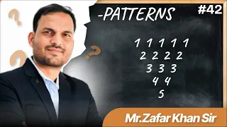 42 Pattern In Python By Zafar Khan Sir