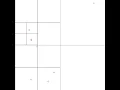 Particles in Gravity Simulation with Visible Quadtree
