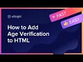 How to Add Age Verification Widget to HTML