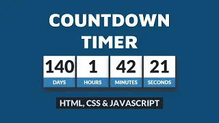 CSS Countdown Timer New Year 2021 HTML CSS and JavaScript