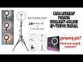 Lagu Cara pasang ring light,holder hp,tripod 2.1m lengkap |Mika zayn