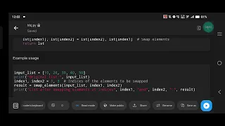 Python Program to Swap Two Elements in a List Python List Manipulation Tutorial