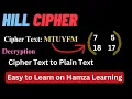 Hill Cipher 2 x 2 Decryption