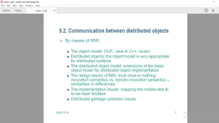 Distributed objects and remote invocation Communication between distributed objects