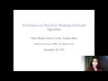 An Extension of PlusCal for Modeling Distributed Algorithms - Heba Alkayed et al