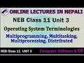 Unit 3 OS Terminologies