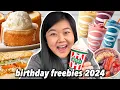 ONLY EATING FREE BIRT AY FOOD FOR 24 HOURS Birt ay Freebies 2024