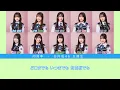 日向坂46 五期生『円周率』【歌割り／パート分け】