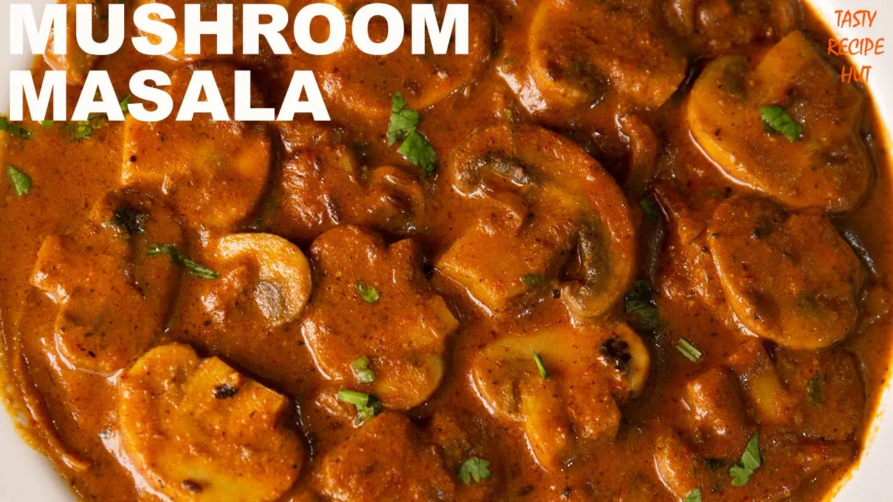 Mushroom Curry Masala Recipe ! Mushroom Masala ! Mushroom Curry ! Mushroom Recipe