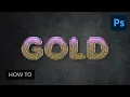 Create an Easy Gold Glitter Text Effect in Photoshop