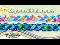 NEW Rope Braid Bracelet Rainbow Loom Tutorial by Angelynn TutorialsByA Intermediate Level
