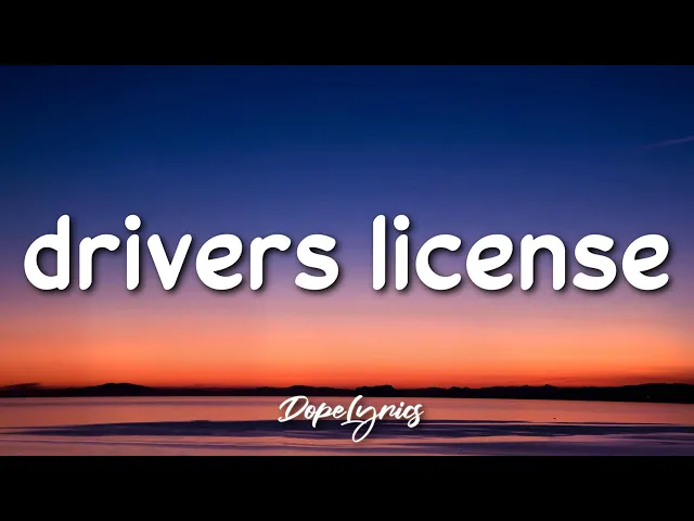 Download MP3 drivers license - Olivia Rodrigo (Lyrics) 🎵