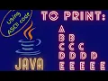 Java program to print the pattern using ASCII code code - yard