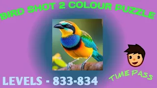 Bird sort 2 colour puzzle level 833-834