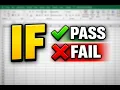 Excel IF PASS FAIL