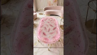 Making an Ultra-Luxury 3D Feather Epoxy Table