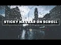 Sticky Navbar on scroll using HTML CSS and JavaScript