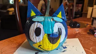 Paint a Bluey pumpkin with Treasure