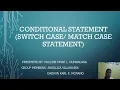 Conditional Statement Switch Case Match Case Statement