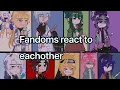 Fandoms react to eachother Record of ragnarok Naruto DLOSK kny Gintama Apothecary