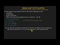 Union and intersection of sets with examples