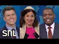 Colin Jost and Michael Che s Memorable Weekend Update Joke Swaps Season 49 Saturday Night Live