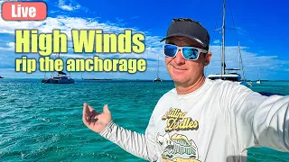 High Winds rip through the anchorage