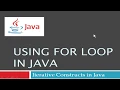 for Loop in Java Explanation ICSE Syllabus