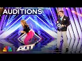 Download Lagu Andrea Attempts To Break A Hula Hooping Guinness World Records Title! | AGT 2025