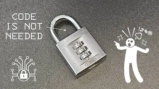 Disappointedly easy to decode ABUS 158 combination padlock