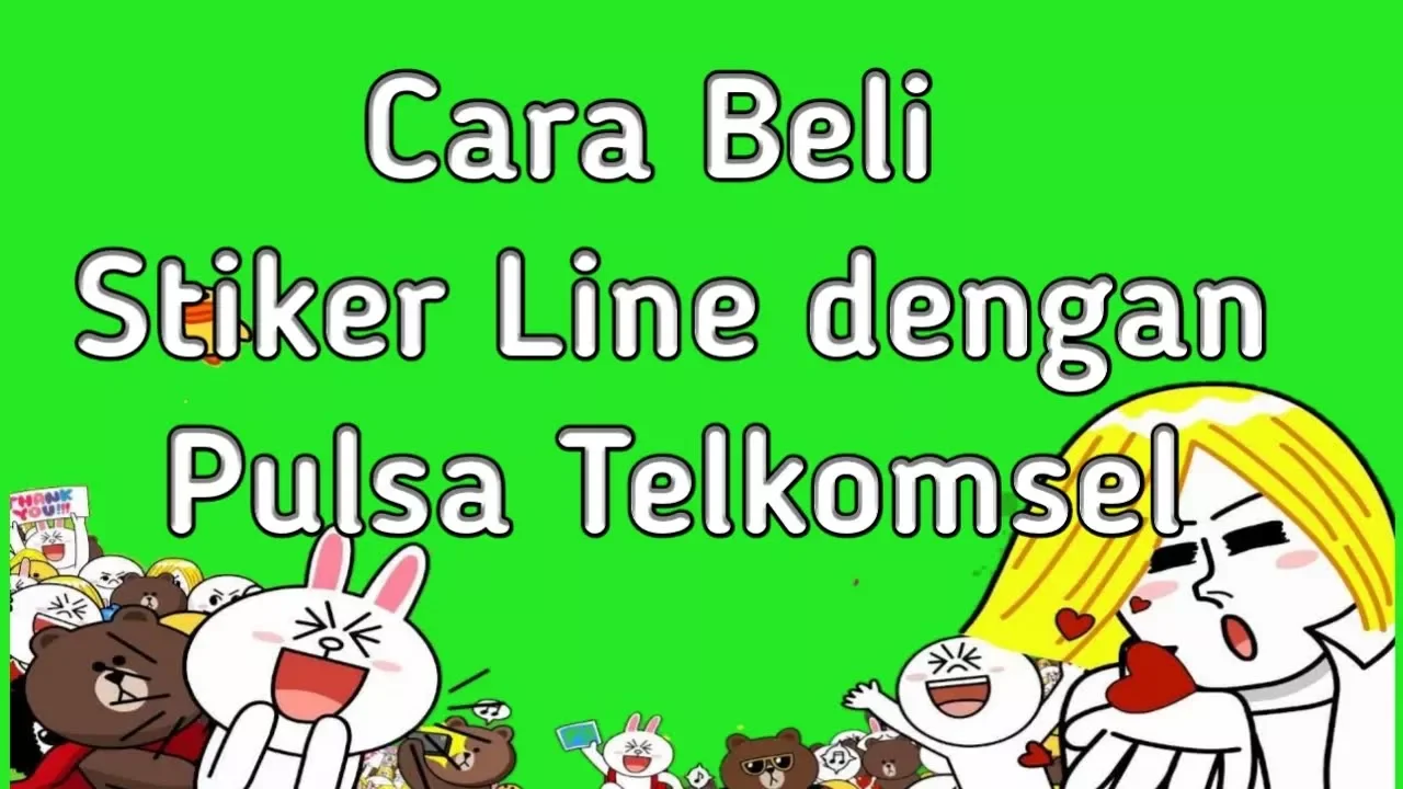 TUTORIAL BELI STIKER & TEMA LINE MURAH DENGAN CARA LEGAL - VIA PULSA. 