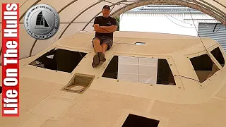 Matching the Deck with the Hull – Catamaran Build from Scratch Ep196