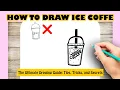How to draw ICED COFFEE Easy Step by step
