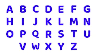 The English Alphabet - ABCDEFGHIJKLMNOPQRSTUVWXYZ