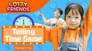 Telling Time Game DANCE WITH LOTTY FRIENDS Kids Exercise Fun Nursery Rhymes Dance Along 